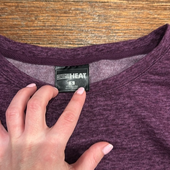 Heathered Purple 32 Degrees sweatshirt - Picture 5 of 5